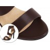High heel sandals - ankle length - with a back zipperHigh heels