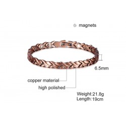 Pulseira de cobre vintage - magnético - saúde - energia - unisex
