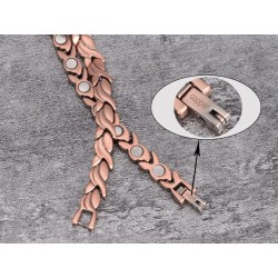 Pulseira de cobre vintage - magnético - saúde - energia - unisex