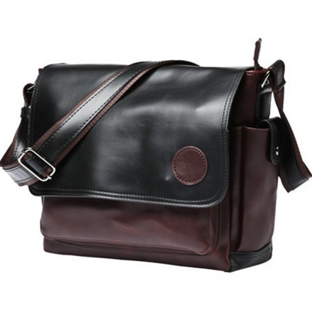POLO Vintage crossbody / shoulder bag - large capacity - leather