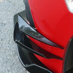 Universal - front bumper spoilers protector - black - 4 piecesStyling parts