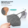 FFP2 - KN95 - protective face / mouth mask - 5-layer - reusable - grey - 10 - 100 piecesMouth masks