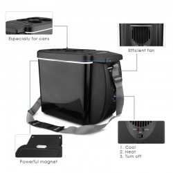 Car / camping mini refrigerator - freezer - with heating function - 6L - 12V