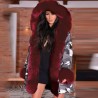 Long parka down jacket - with fur hood - waterproof