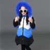 Warm down jacket - with detachable fur hood