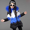 Warm down jacket - with detachable fur hood