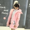 Warm fur coat - polar jacket - with hood