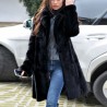 Luxury long coat - fluffy fur