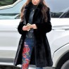 Luxury long coat - fluffy fur