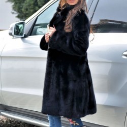 Luxury long coat - fluffy fur