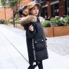 Thick winter jacket - with fur hood - waterproofKids