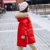 Thick winter jacket - with fur hood - waterproof