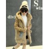 Warm fur coat - polar jacket - with hood