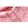 Warm fur coat - polar jacket - with hood