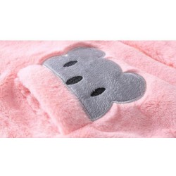 Warm fur coat - polar jacket - with hood