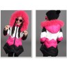Warm down jacket - with detachable fur hood