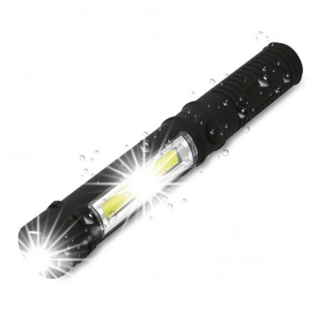 LED de COB Mini caneta multifunções Lâmpada de tocha de mão com ímã