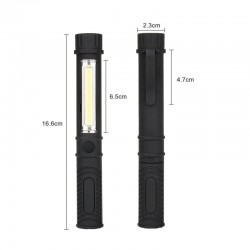 COB LED Mini Pen Multifunction Hand Torch Lamp With MagnetTorches