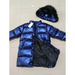 Warm thick jacket for kids - with fur hood - waterproofClothing