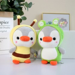 Small penguin - dressed as frog / unicorn / bee / dinosaur - plush toy - 23cm