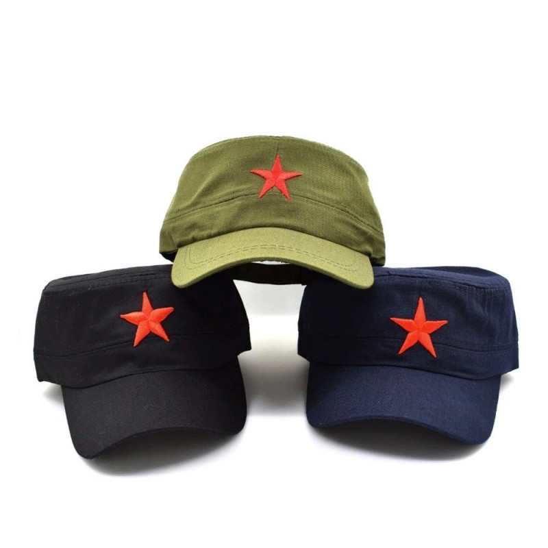 boné de beisebol - chapéu do exército - com uma estrela vermelha