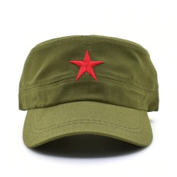 boné de beisebol - chapéu do exército - com uma estrela vermelha