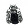 Crystal beetle - vintage broochBrooches