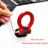 Universal car tow hook - ring shaped decorative sticker