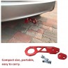 Universal car rear bumper towing hook - aluminum alloy