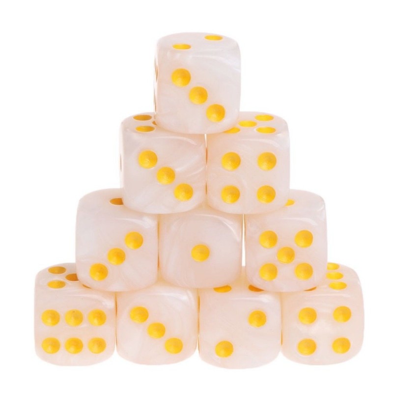 Board game dices - acrylic polyhedral - 10 piecesPuzzles & Games