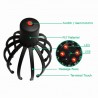 Electric scalp massager - octopus claw shape - therapeutic - stress relief
