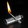 Vintage metal lighter - kerosene oil - with keyring