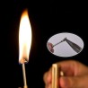 Vintage metal lighter - kerosene oil - with keyring