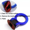 Universal car tow hook - ring shaped decorative sticker