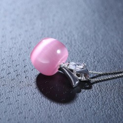 Apple shaped pendant - necklace - 925 sterling silverNecklaces