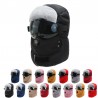 Warm winter hat - with goggles - ears / mouth protection / air valve - waterproof balaclava