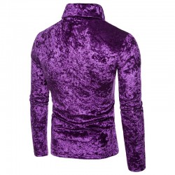 Warm turtleneck - sweater - shiny cottonHoodies & Sweatshirt