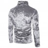 Pescoço quente - camisola - algodão brilhante