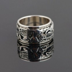 Ancient Chinese dragon ring - 925 sterling silverRings