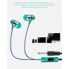 M&J J7 - fones de ouvido - com microfone - super baixo