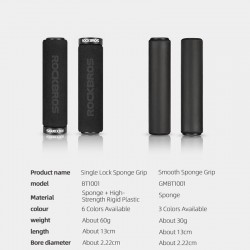Bicycle handlebar covers - silicone / sponge grips - anti-skid / shock-absorbing - ultraight