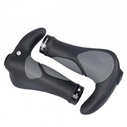 Bicycle ergonomic handlebar grips - non-slip - shock absorption - TPR rubber