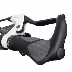 Bicycle ergonomic handlebar grips - non-slip - shock absorption - TPR rubber