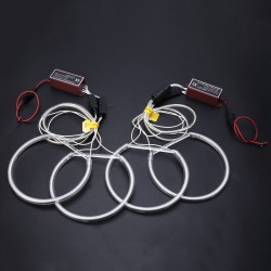Angel eye light - halo ring - white LED - 131mm - for BMW E36 E38 E39 E46 - 4 piecesLights & lighting