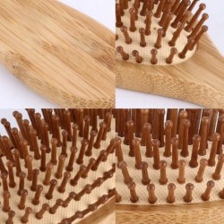 Wooden hair comb - anti-static - scalp massage