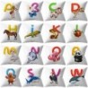 Cushion cover - single-sided - English alphabet with animals - 45 * 45cm