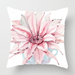 Cushion covers - single sided print - plant watercolor painting - 45 * 45cm