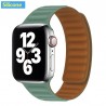 Apple watch - silicone / leather magnetic strap - 38mm - 42mm