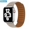 Apple watch - silicone / leather magnetic strap - 38mm - 42mm