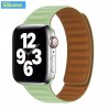 Apple watch - silicone / leather magnetic strap - 38mm - 42mm